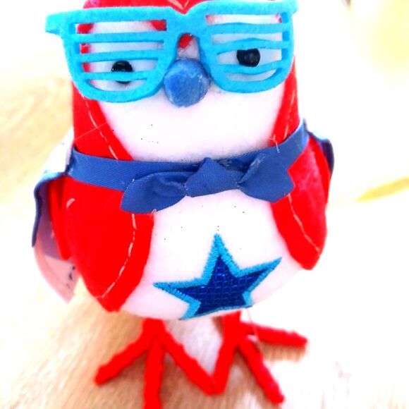 Target Featherly Friends Red Blue Patriotic Plush Bird Toy "Hero" Sun Squad - Picture 7 of 10